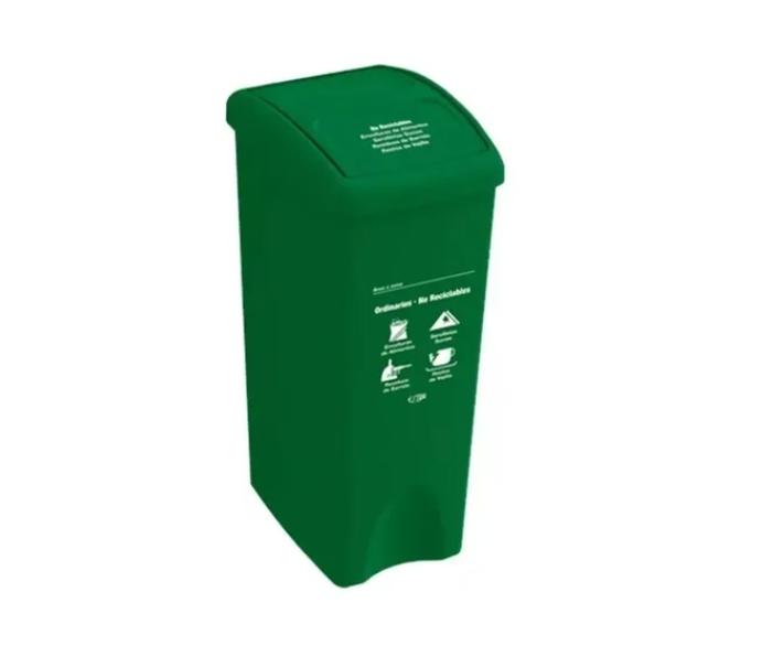 PAPELERA 55 LT VERDE &quot;Bienes Exentos- Decreto 417 del 17 de marzo de 2020&quot;