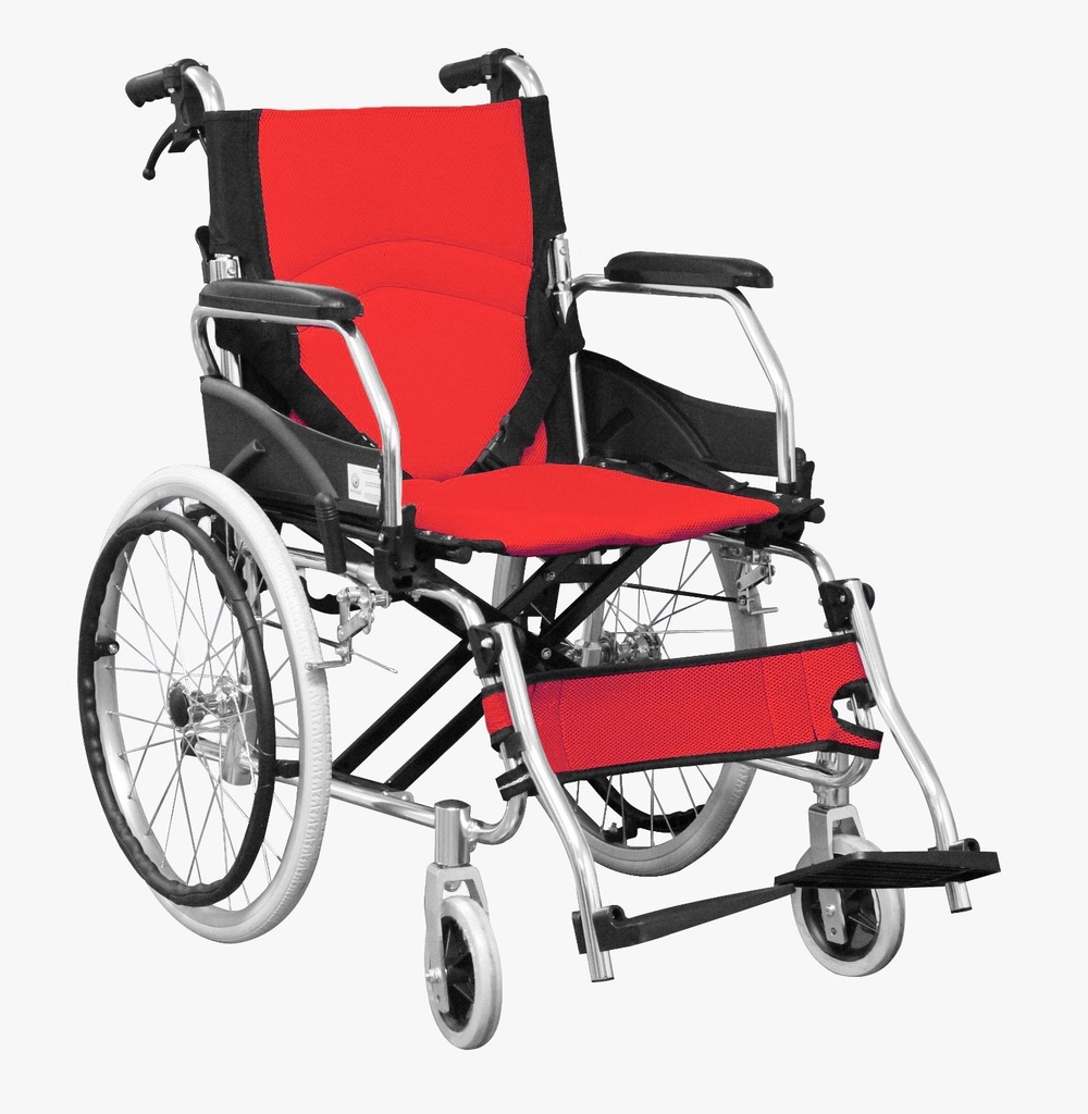 SILLA DE RUEDAS ROJA PHYSIOTRAUMA