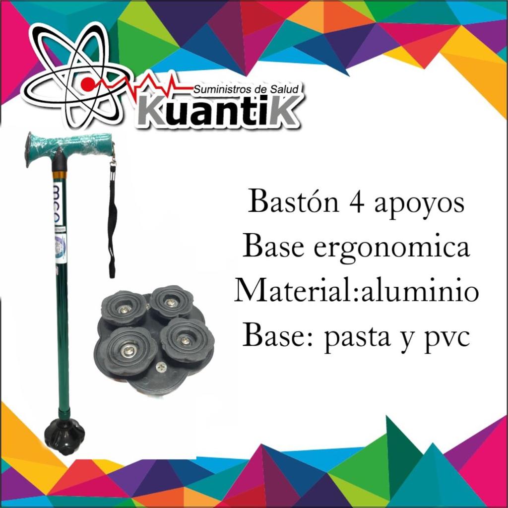 BASTON ALUMINIO VERDE MANGO ERGON C/ CORDOM IMPOCO