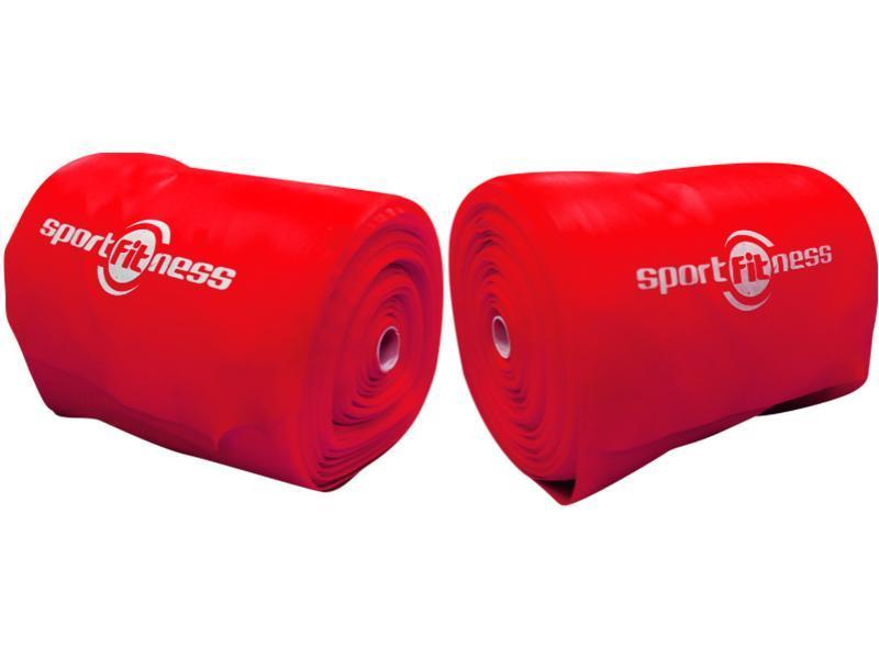 BANDAS THERABAN ROJO SPORT FITNESS X 50CM (ROLLO X 25 MTS)