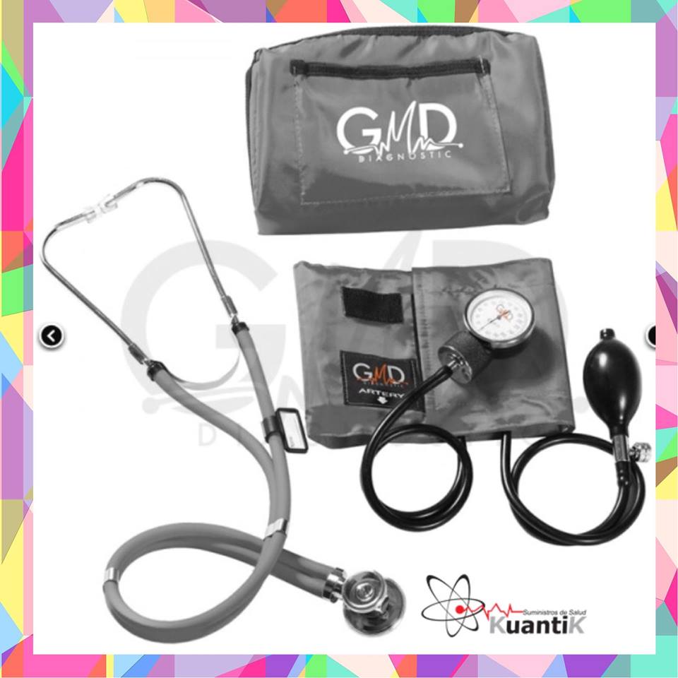 KIT TENSIOMETRO+FONENDO DOBLE MANGUERA GRIS