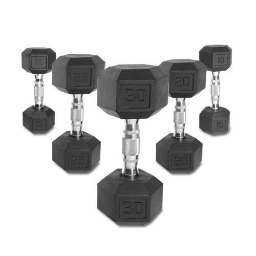 MANCUERNA ENCAUCHETADA 25KG HEX SPORT FITNESS