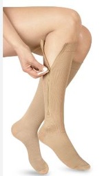 [7707670403294] MEDIA CREMALLERA CON PUNTA RODILLA 15-20 MEDI VARIC BEIGE T:L