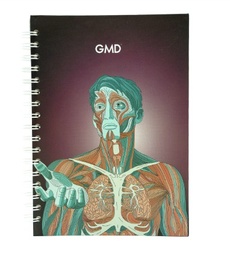 [GMD-NB-12] CUADERNO ARGOLLADO GMD ANATOMIA CARMESI