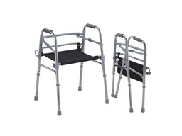 [MC961L] CAMINADOR PLEGABLE EN ALUMINIO CON SILLA EN LONA