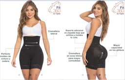 [11350MNG] FAJA FIT 360 CIERRE INVISIBLE T:M NEGRO